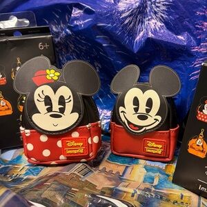 Disney Loungefly Mystery Bag Charm Mickey Mouse & Minnie Mouse